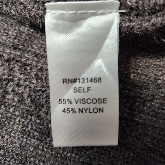 SIZE M Kit cardigan cable knit open face with tie grey-brown color VICI NWT - Picture 10 of 13